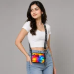 orever Young Sling Box Bag with Detacheable Shoulder Adjustable Strap Multi Color